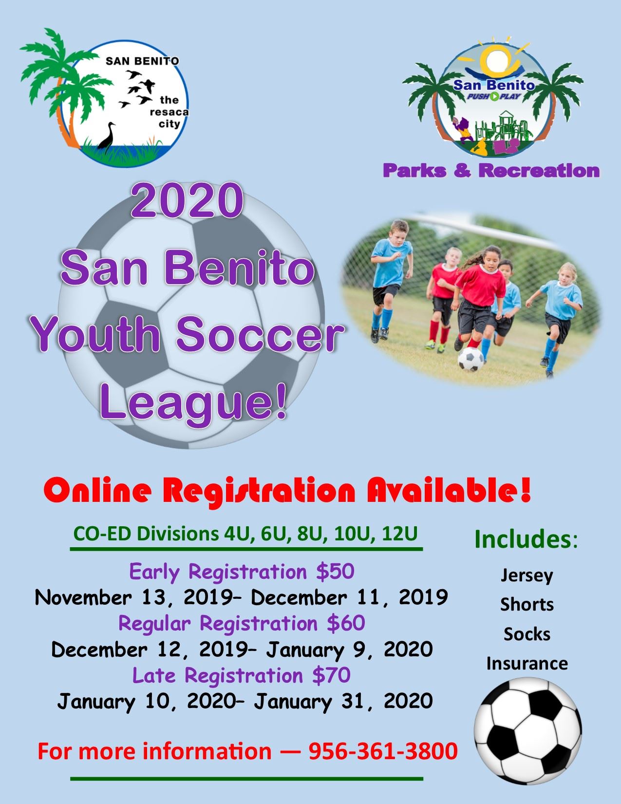 2020 Soccer League Flyer