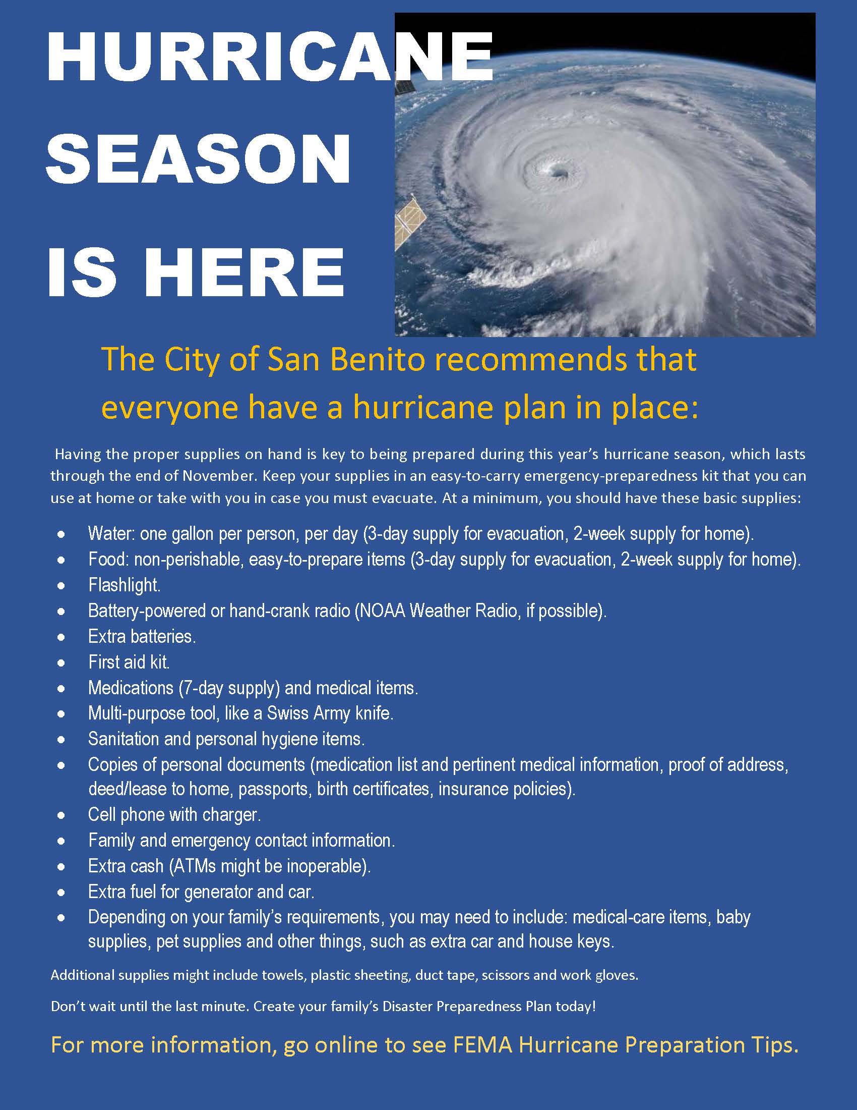 HURRICANE SEASON