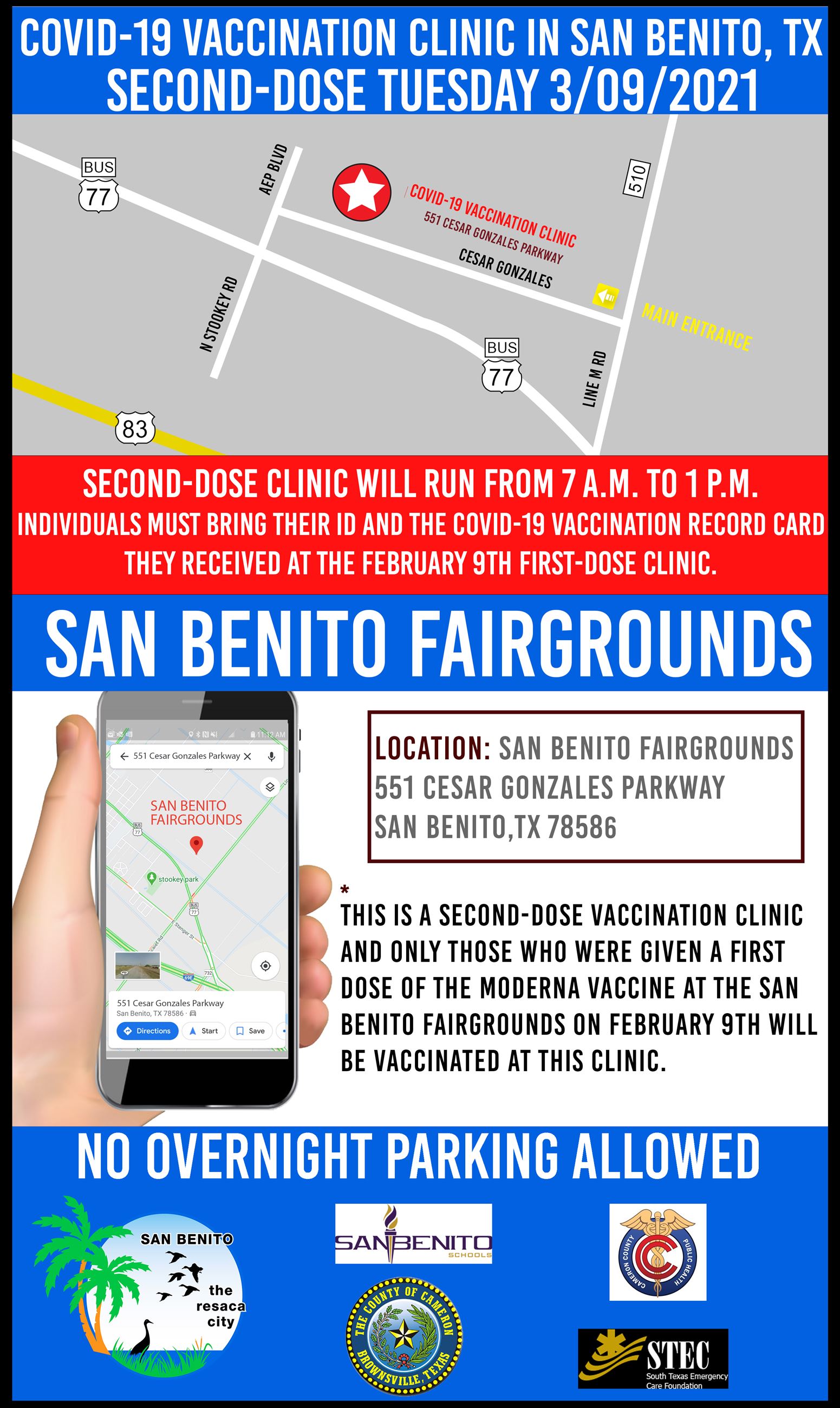 Second dose clinic graphic