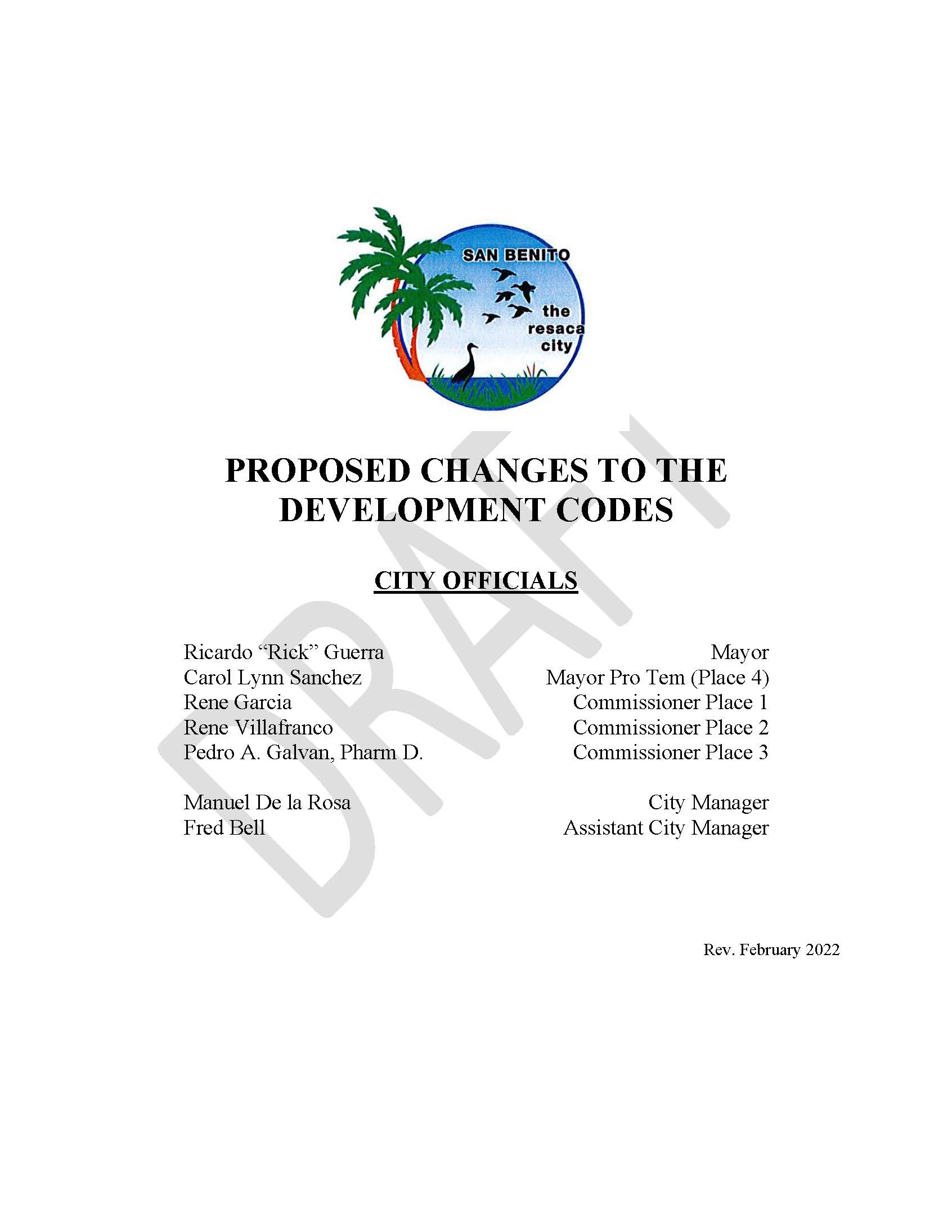 02-01-2022 San Benito Proposed Changes to Development Codes