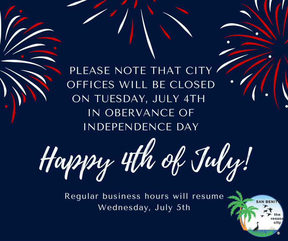 4th of July closure