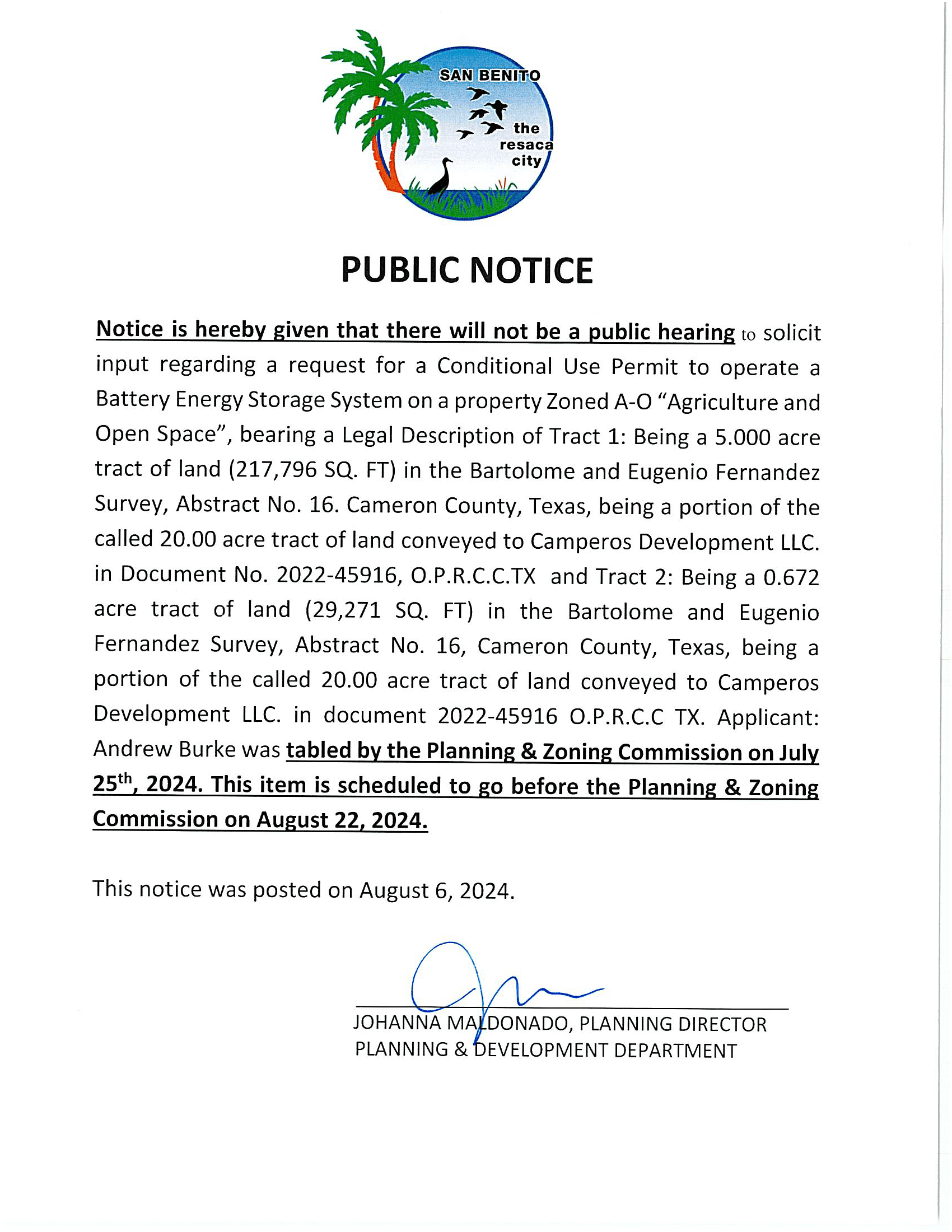 Public Hearing Notice