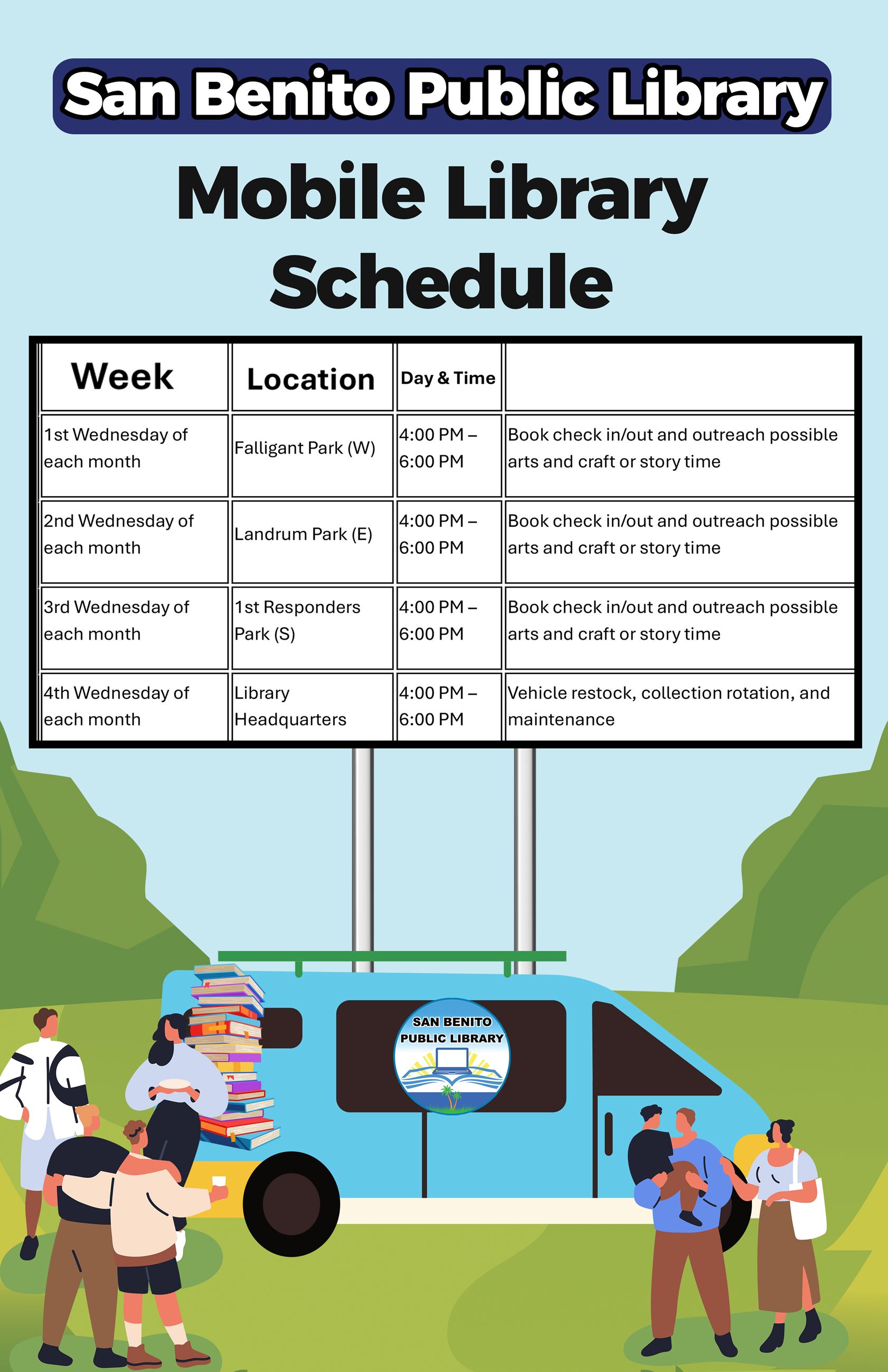 Book Moblie Schedule 2026