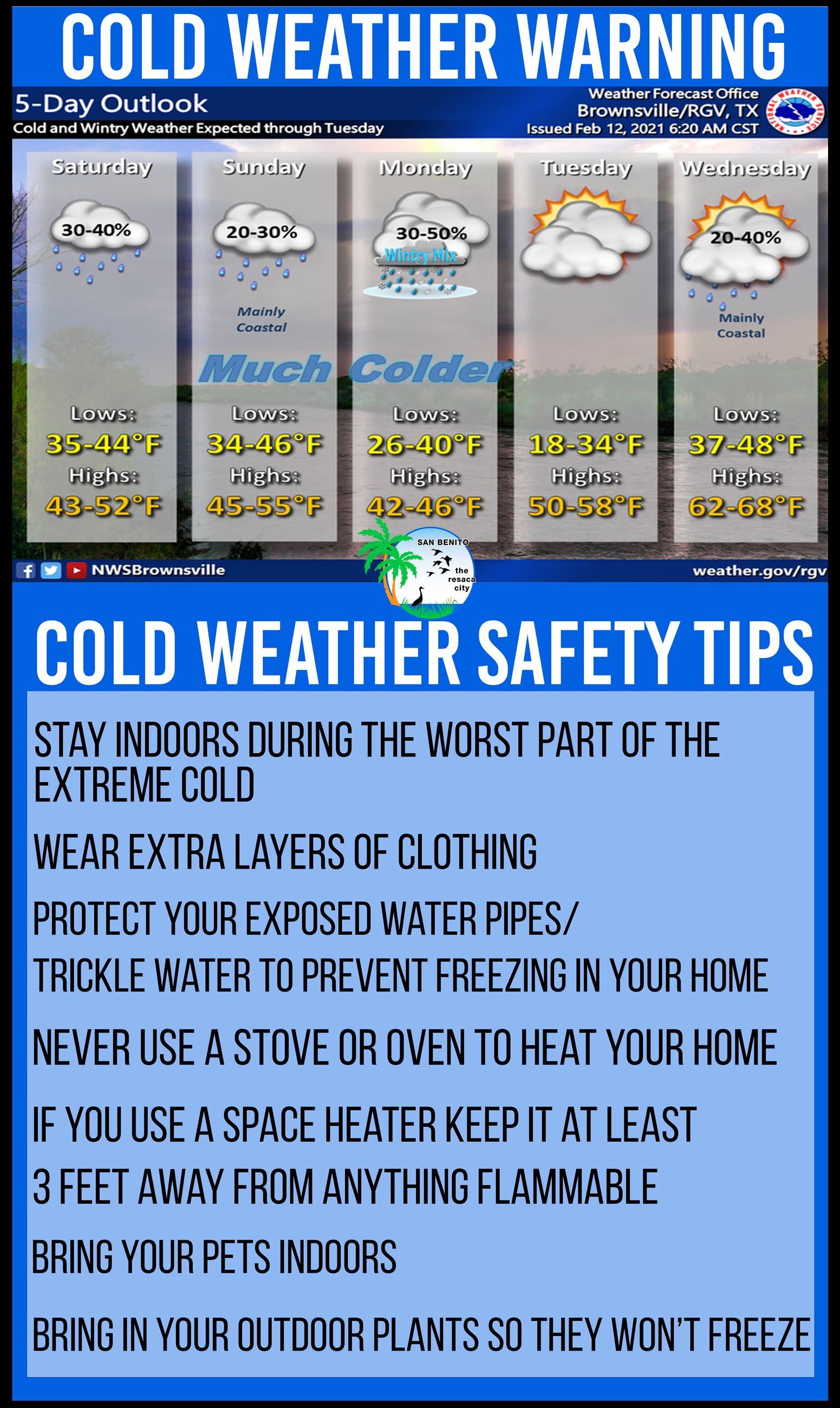 Cold weather warning