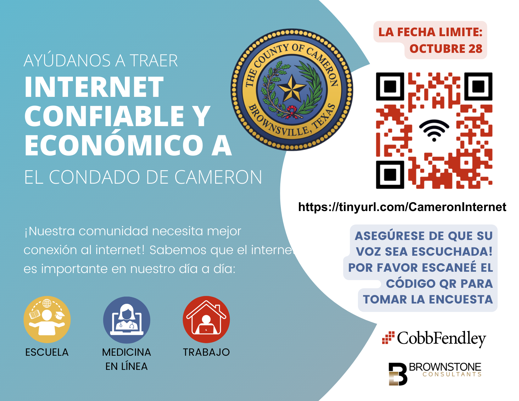 Internet Connectivity Project Flyer Spanish