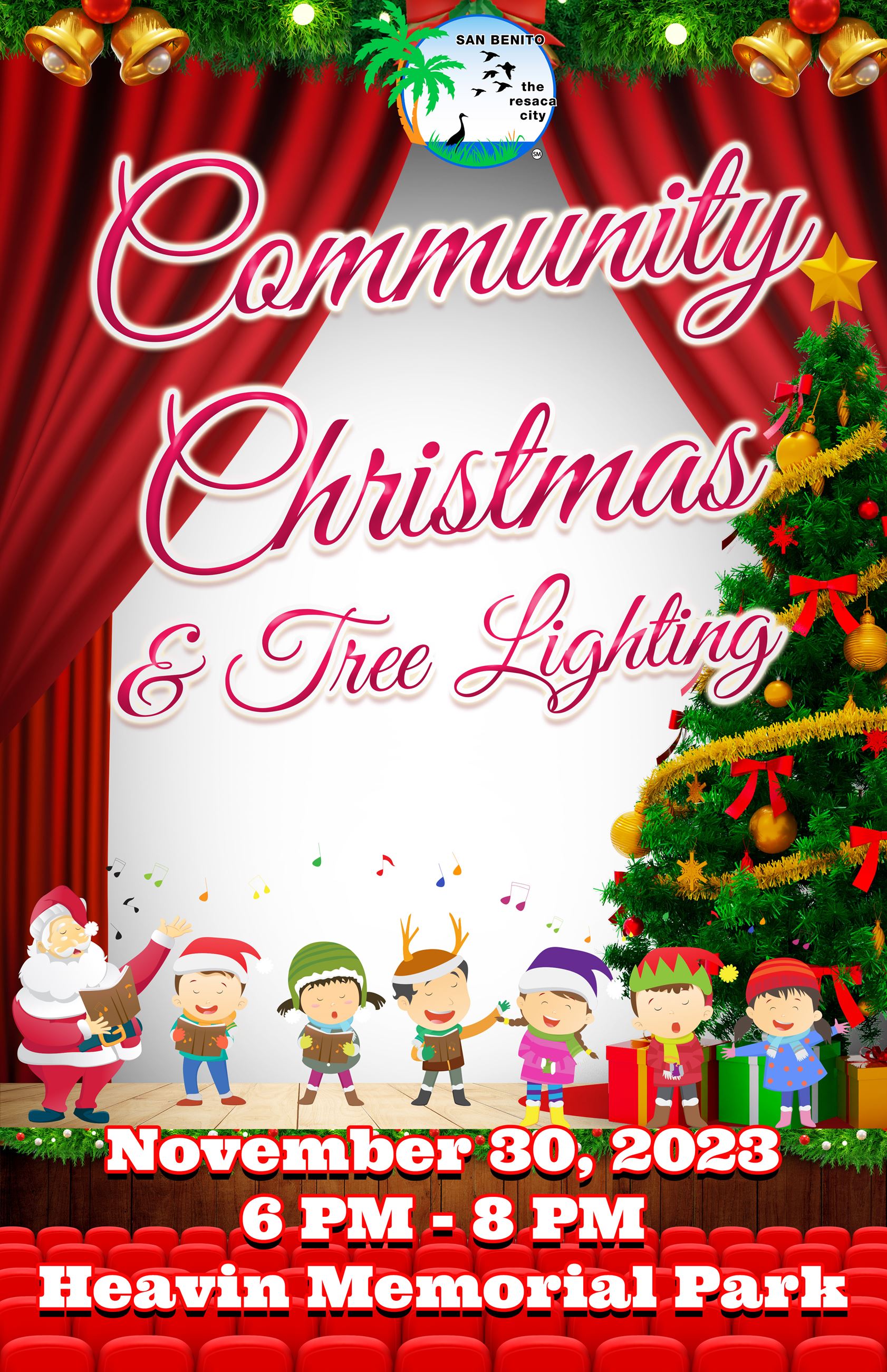 Christmas Tree Ligthing Poster